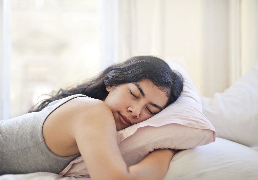 Woman In Gray Tank Top Lying On Bed 3807760