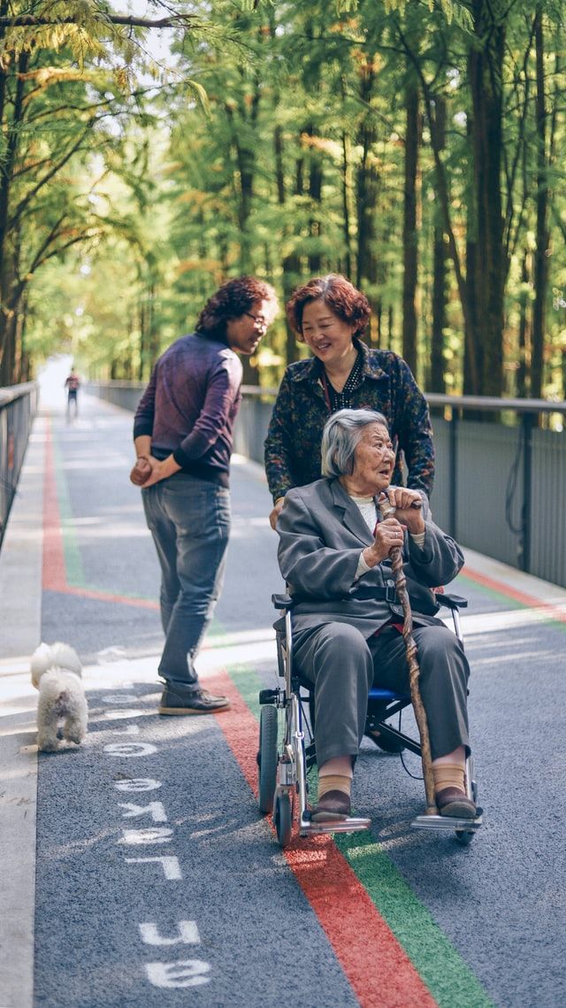 Lady In Wheelchair